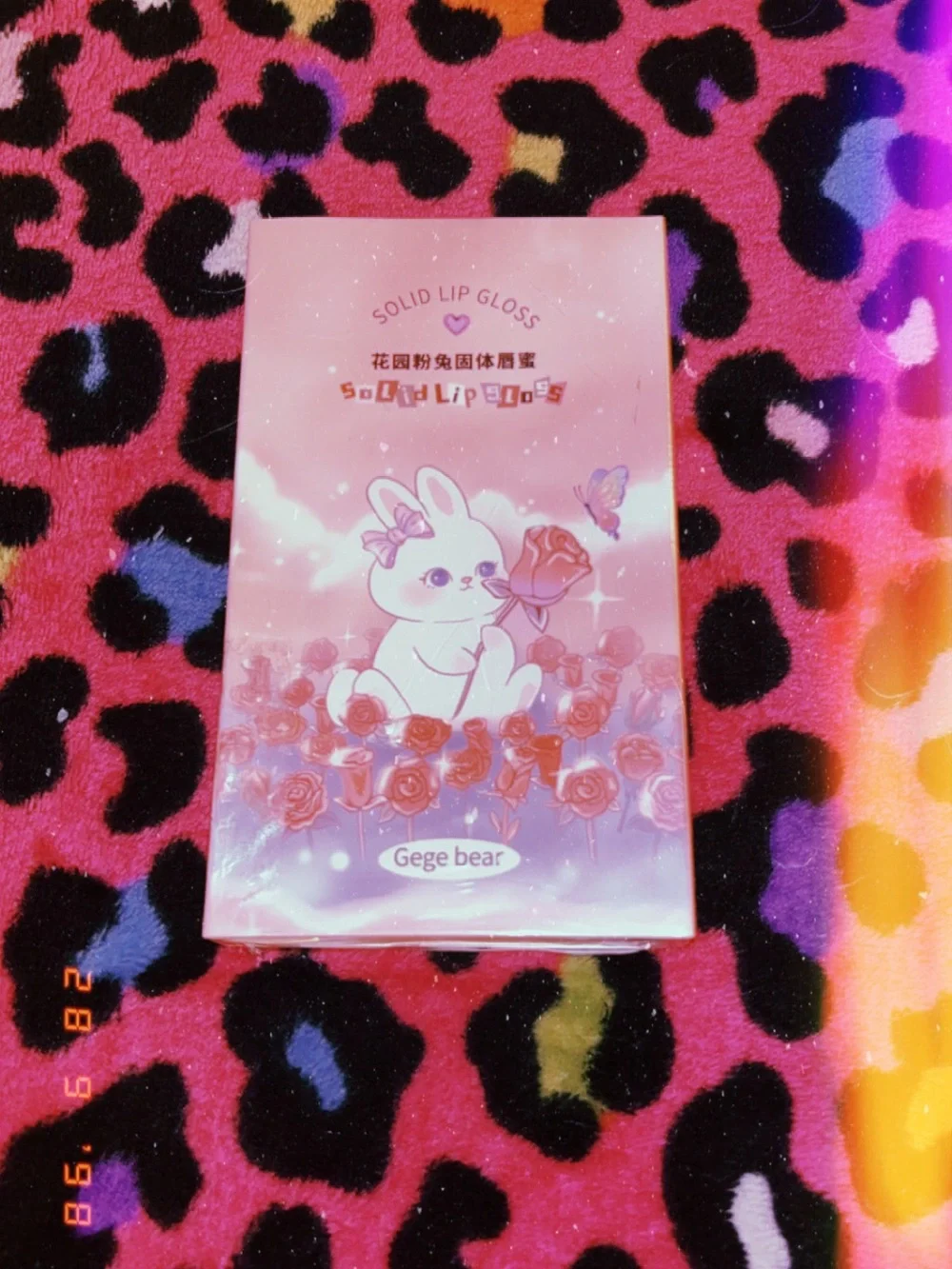 Gege bear heart shaped Lip Gloss - Pink